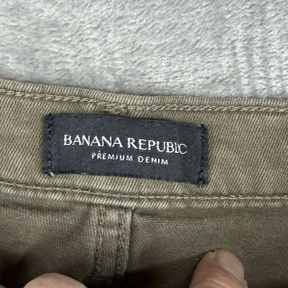 BANANA REPUBLIC Skinny Leg Mid Rise Jeans Women's 26  Stretch‎ Denim zipper leg